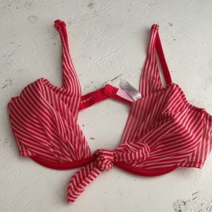[ Victoria’s Secret Very Sexy Red Stripe Bra ] 34C